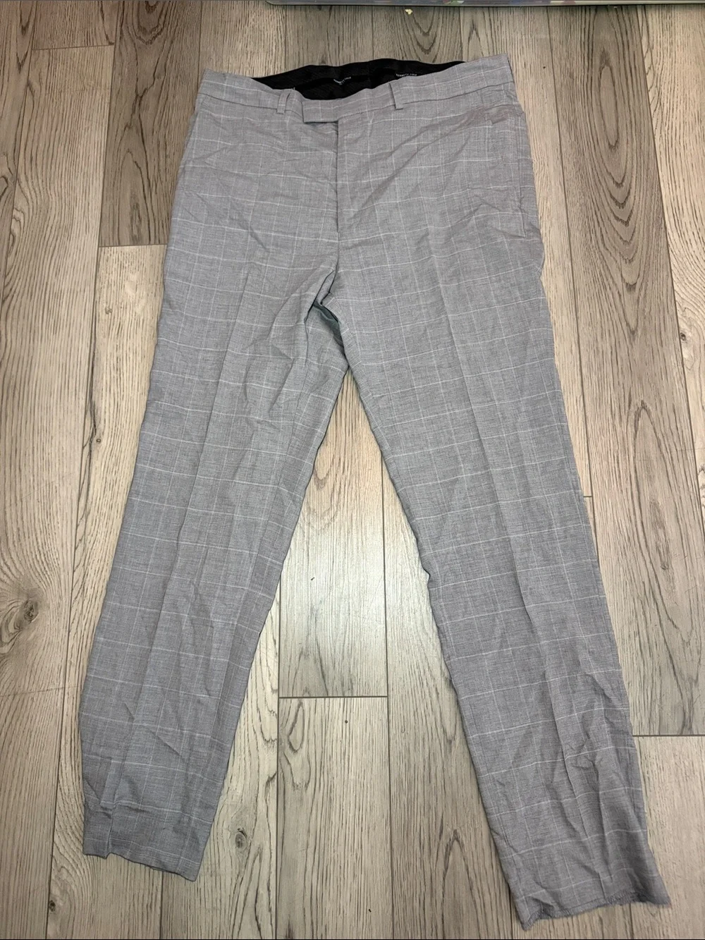 Kenneth Cole Men's Gray Suit Jacket 42L 35X29 Dress Pants